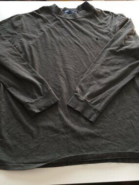 Polo Golf Ralph Lauren Pullover Shirt Mens 2XL Gray Preppy Long Sleeve Logo